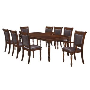 Juego de comedor Varsovia 6 sillas + 2 sitiales con extension